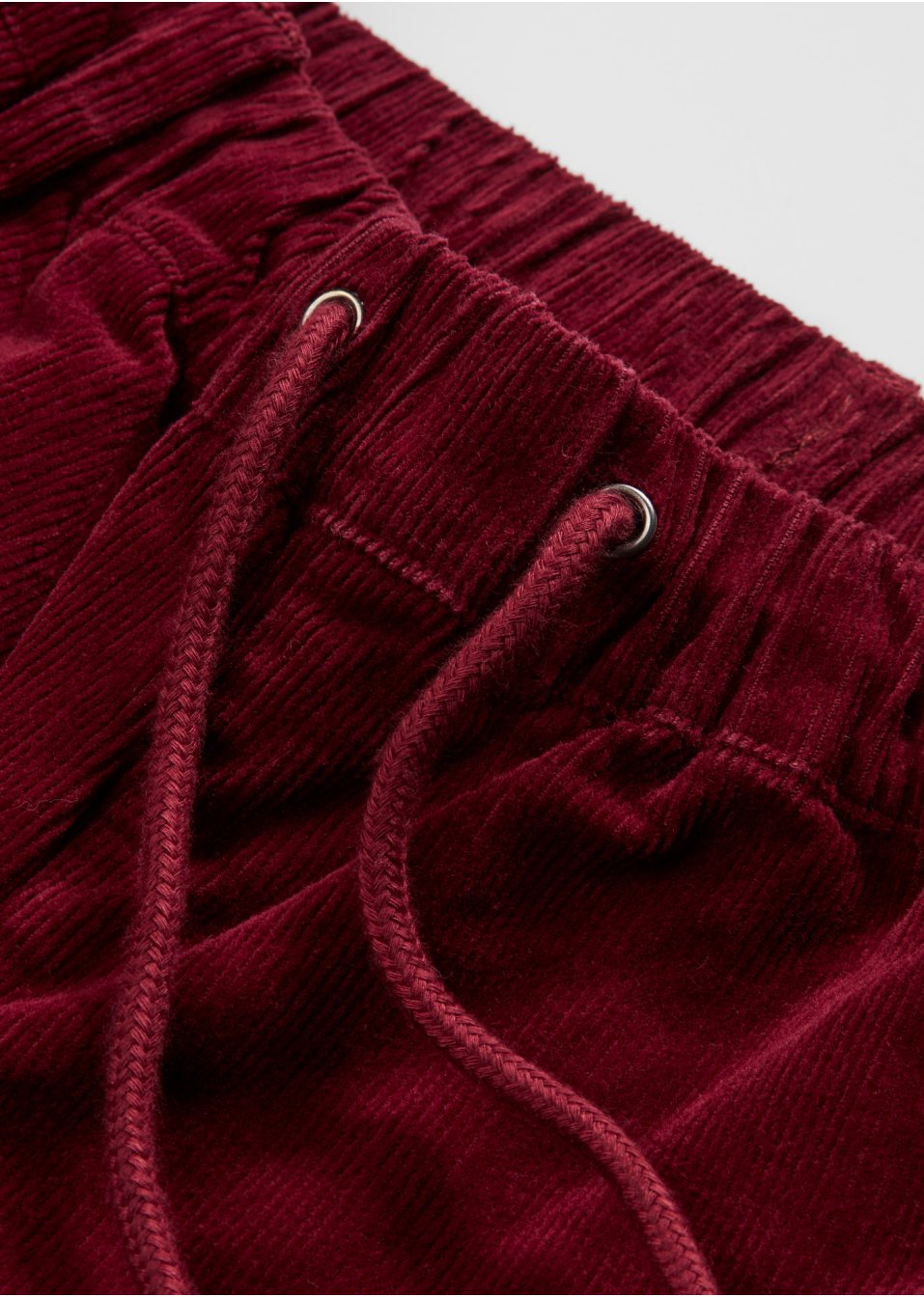 Pantalon velours côtelé avec cordon