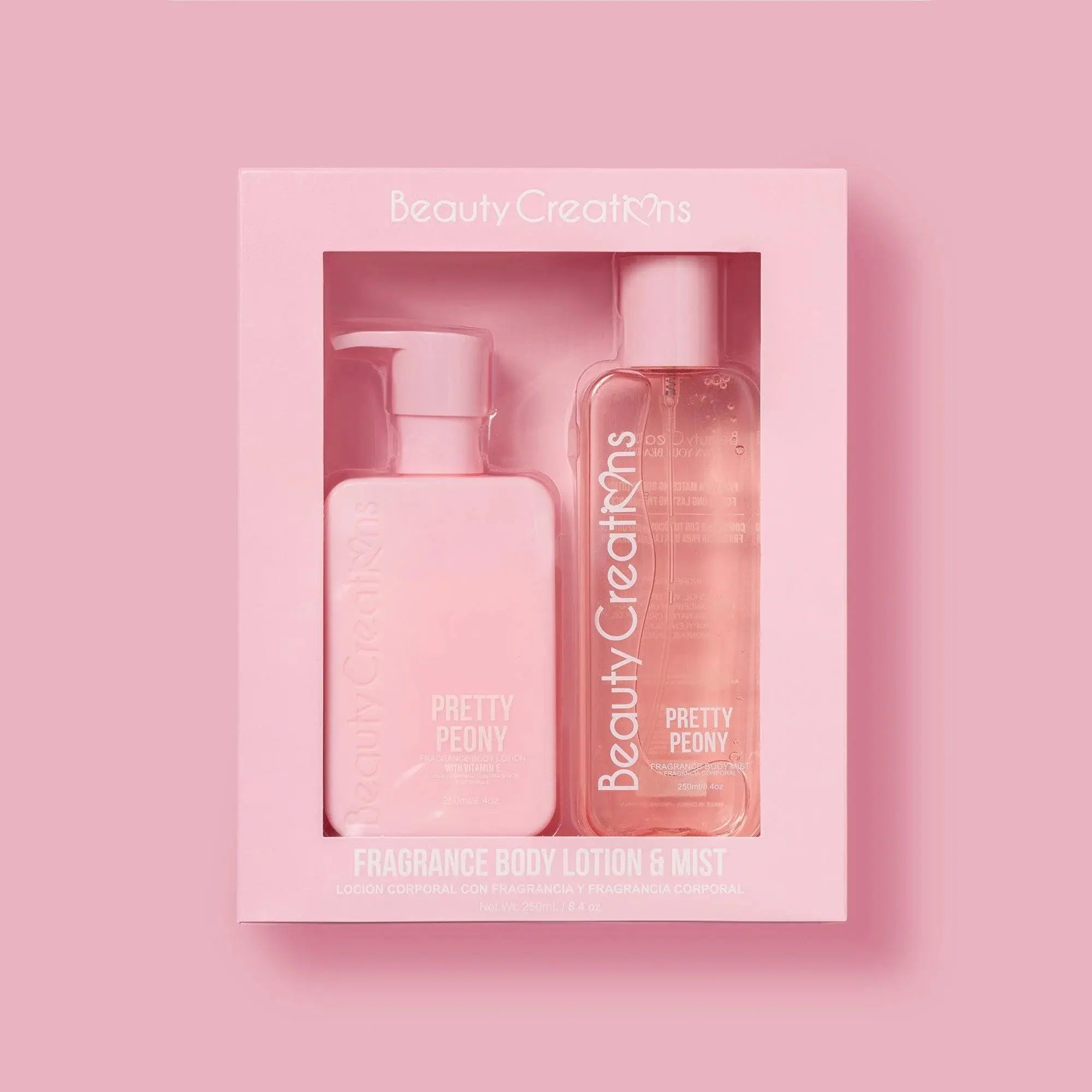 Tis The Season Body Lotion & Mist Spray Set Pretty Peony