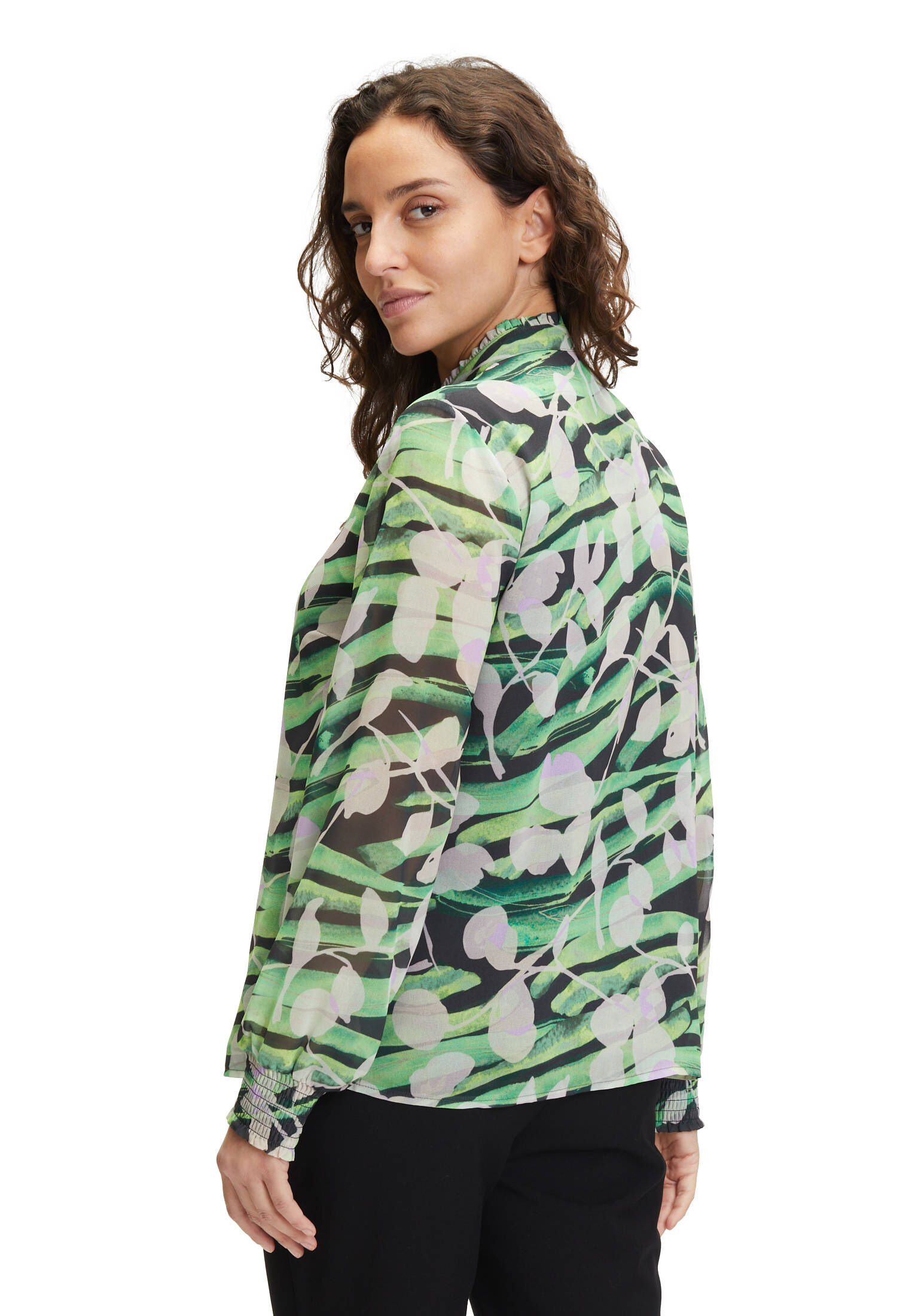 Betty & Co| Damen Chiffonbluse mit Print