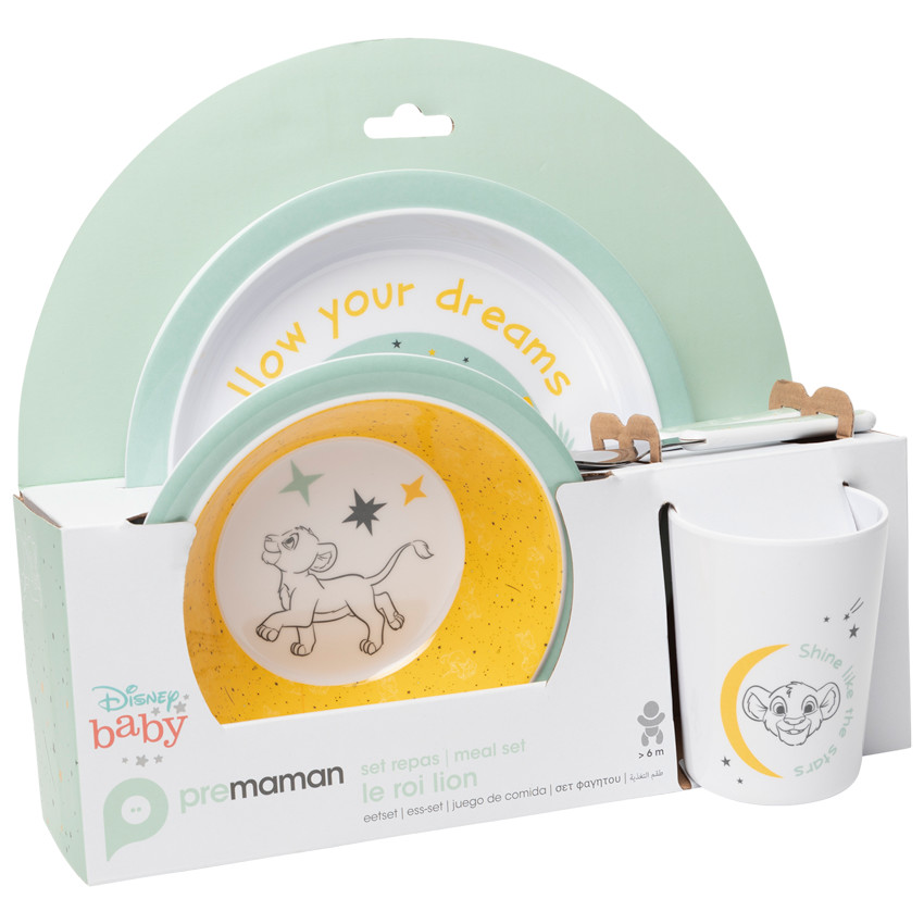 Set repas 5 pièces Simba Le Roi lion
