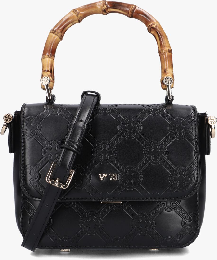 V73 zwarte v73 schoudertas perla satchel