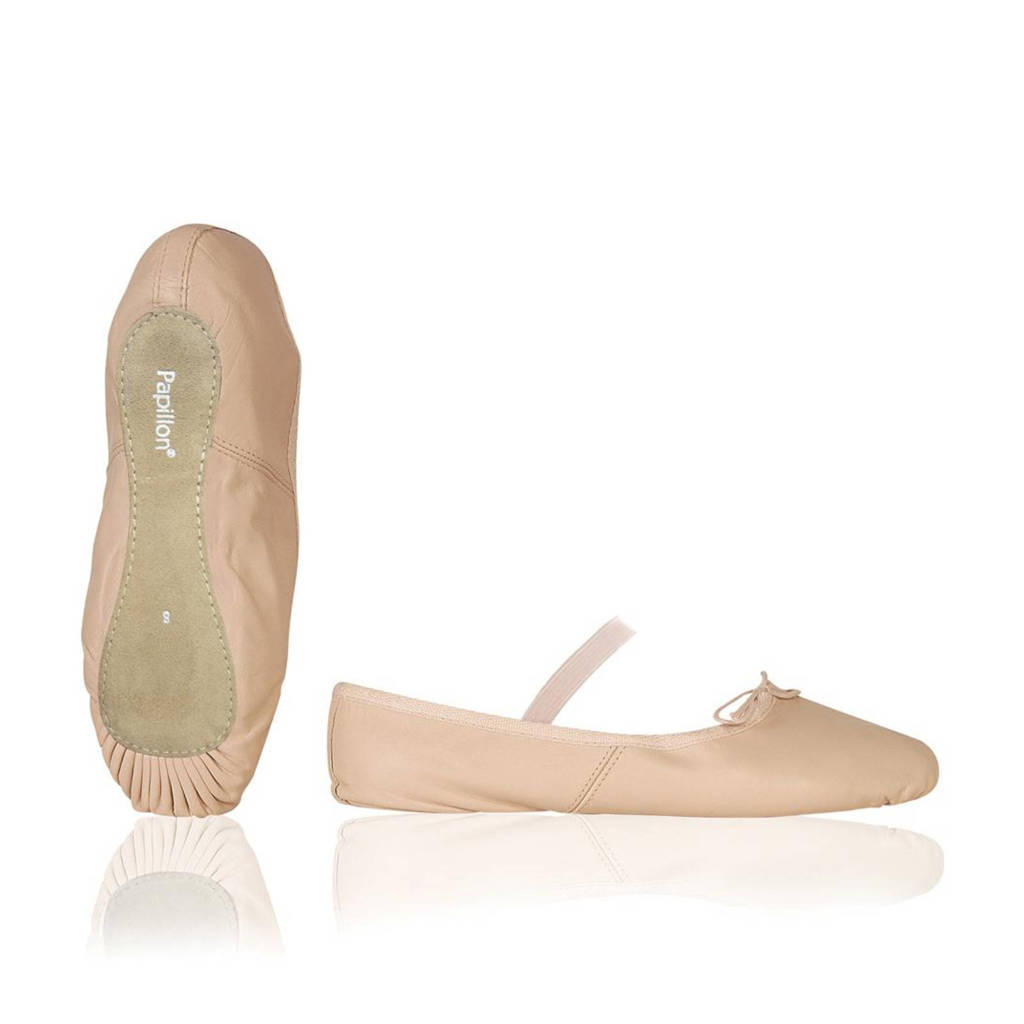 Papillon leren balletschoenen roze
