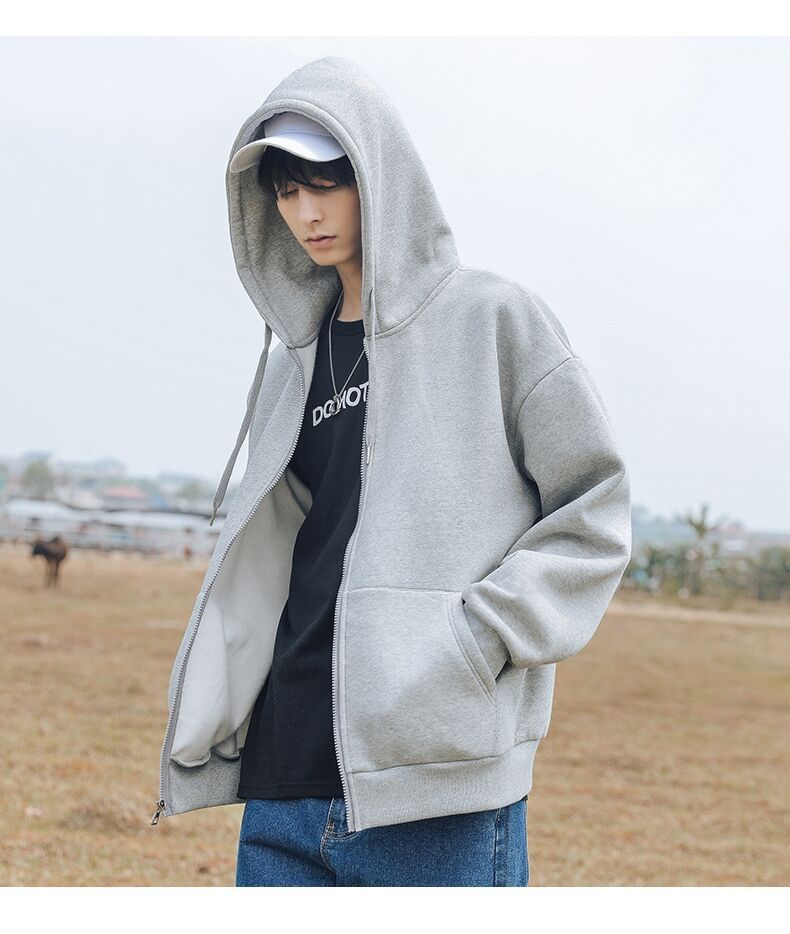 Kupyd - Effen hoodie met rits