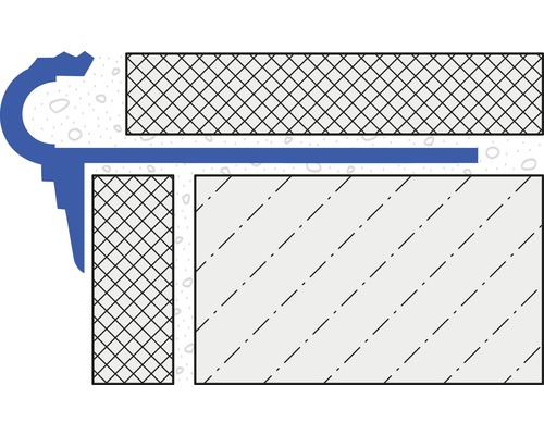 Dural Florentostep aluminium titanium trapprofiel, 100 cm lang, 9 mm hoog