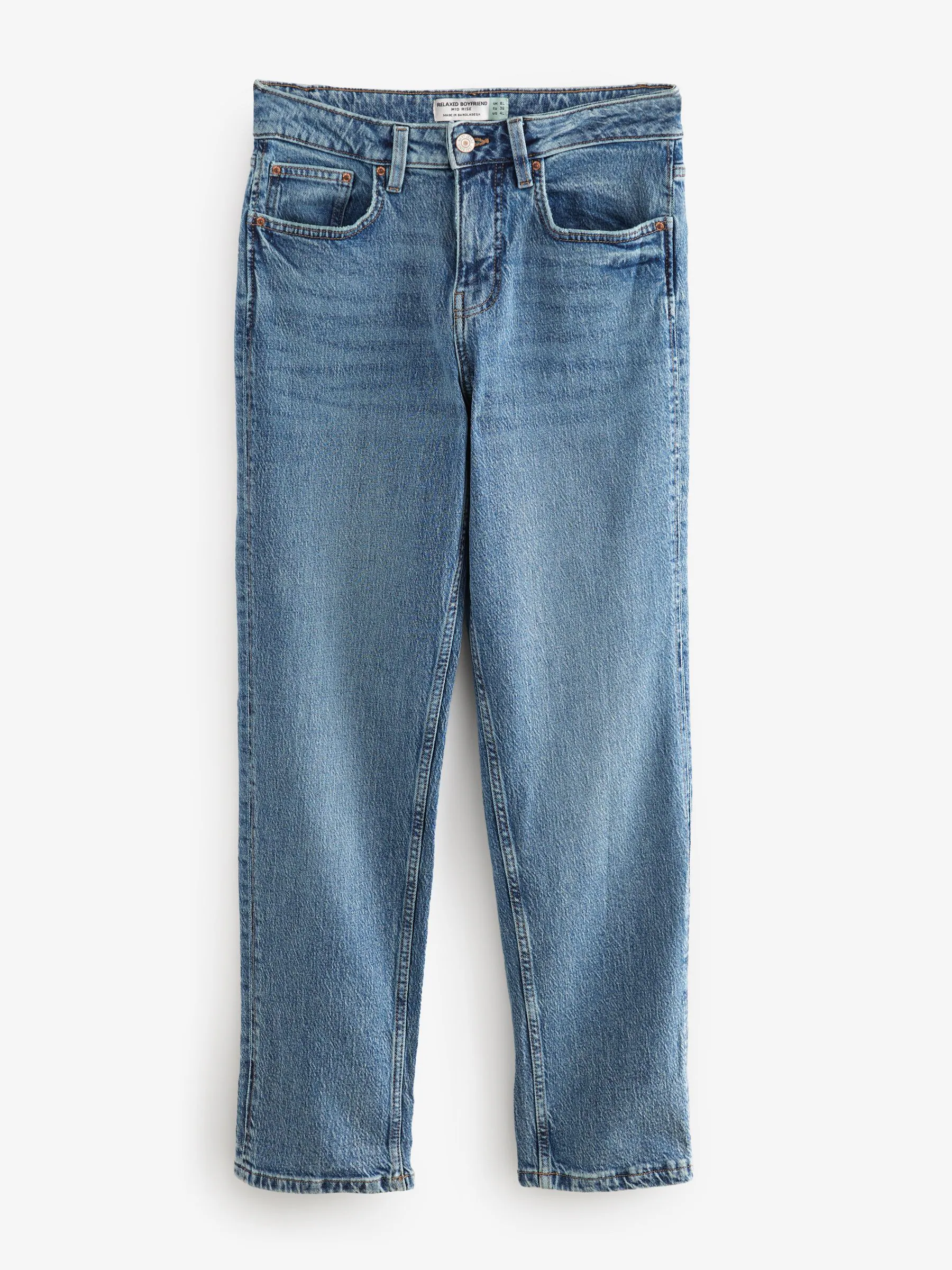 Normaal blauw - Boyfriend-jeans