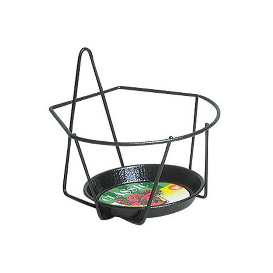 Porte-pot mural en acier, gris Ø 22 cm