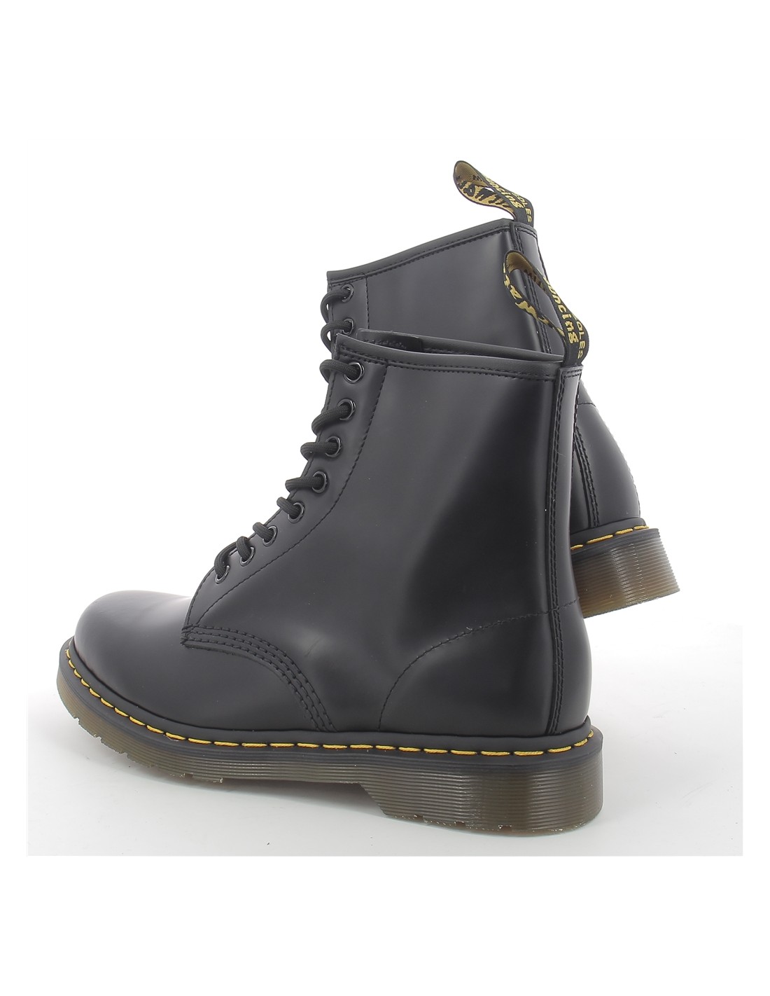 dr martens boots femme 1460 cuir smooth noir