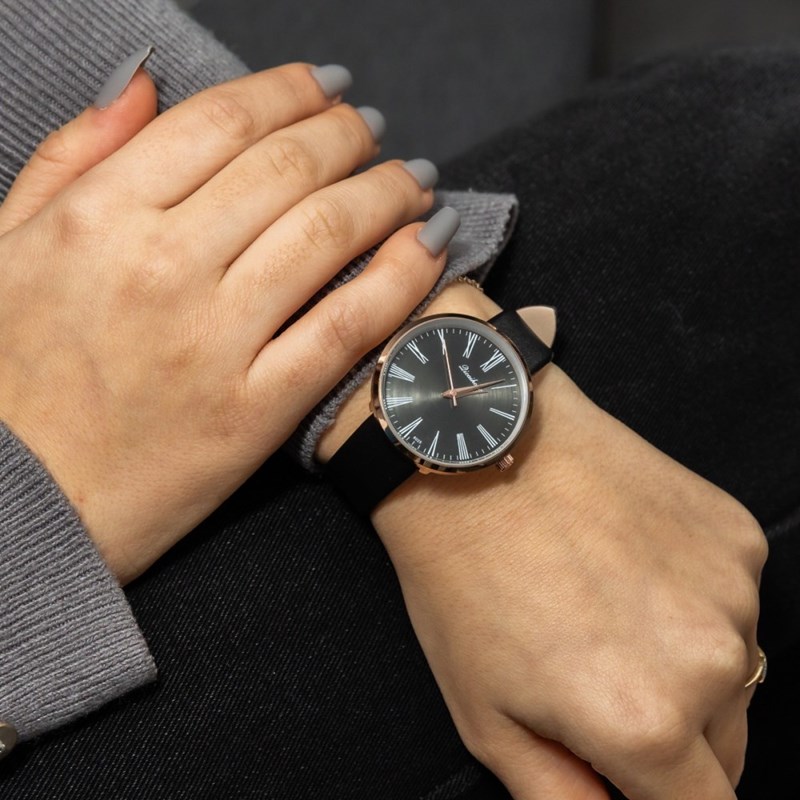 Montre Femme CHTIME bracelet Cuir Noir
