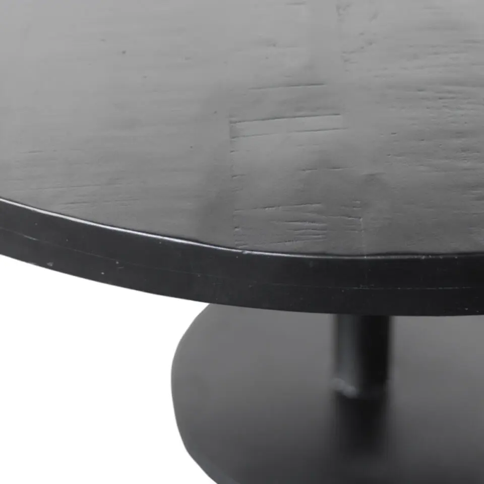 Eettafel Rond 110cm - Zwart - Dinand
