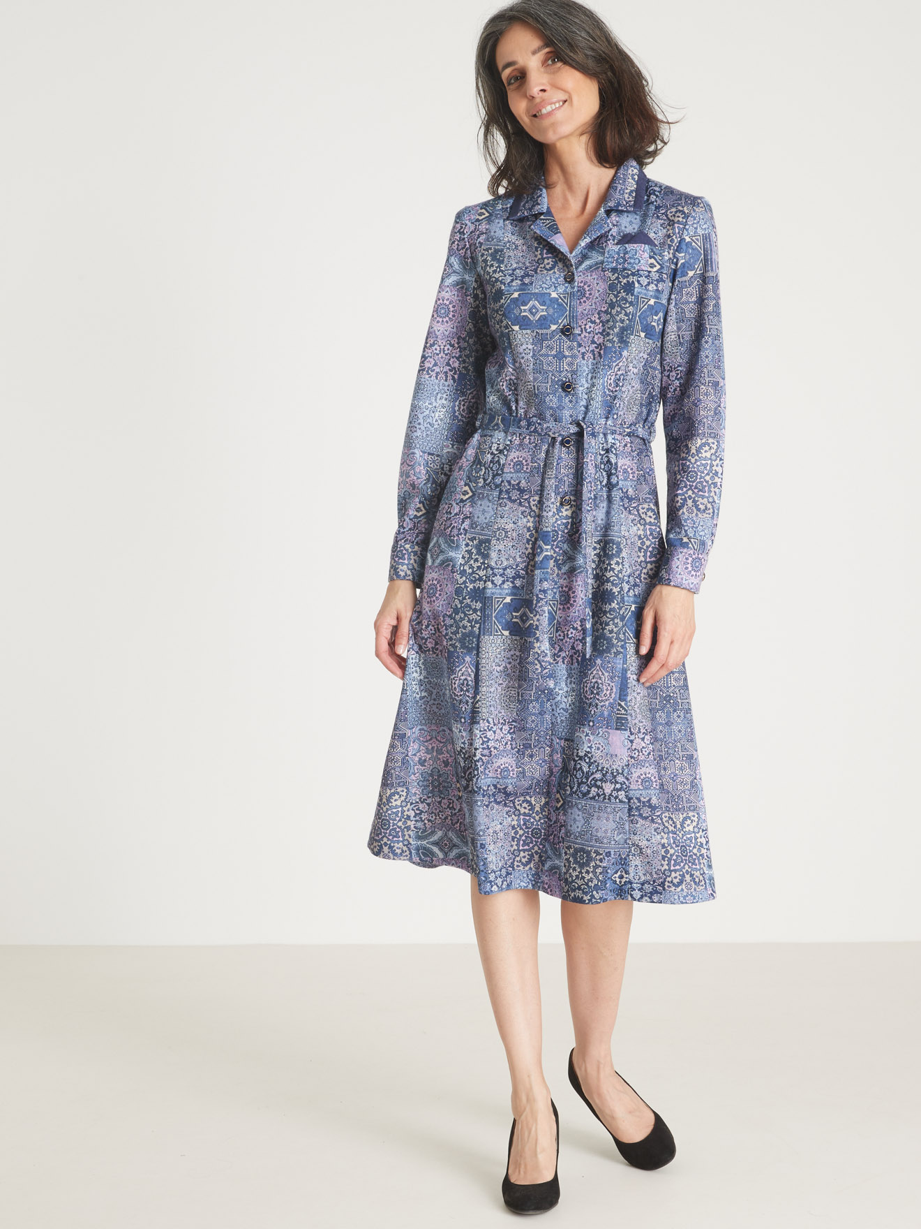 Robe en maille bien chaude