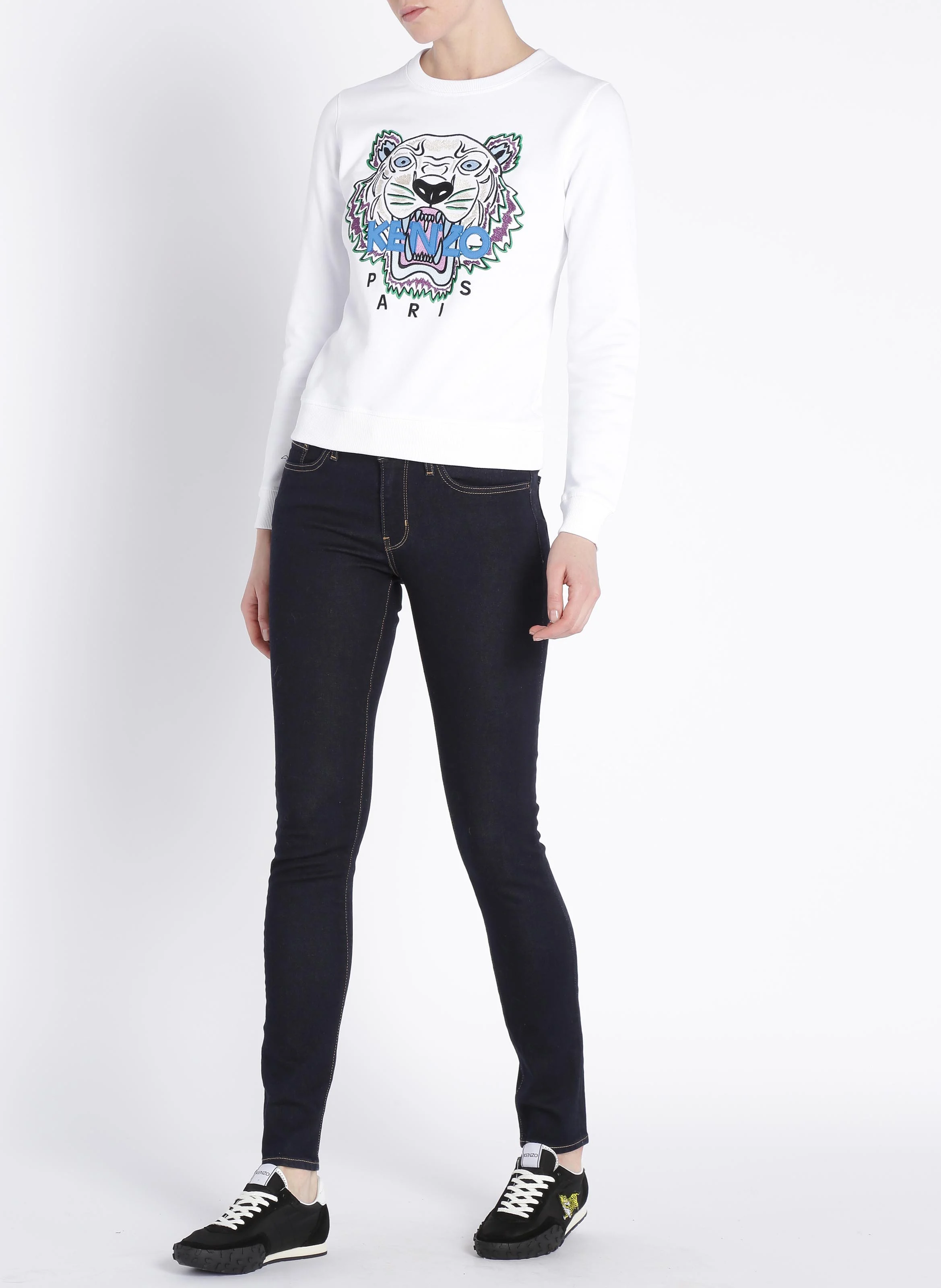 711 SKINNY - Jean skinny taille mi-haute en coton mélangé | Jean brut