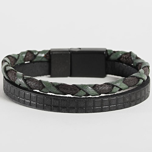 Bracelet Noir Vert