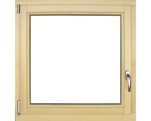 Houten raam, grenen, gelakt, 900x900 mm, DIN links