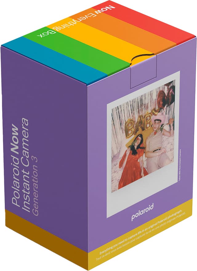 Polaroid Now Gen. 3 instantkamera (startpakke, lilla)