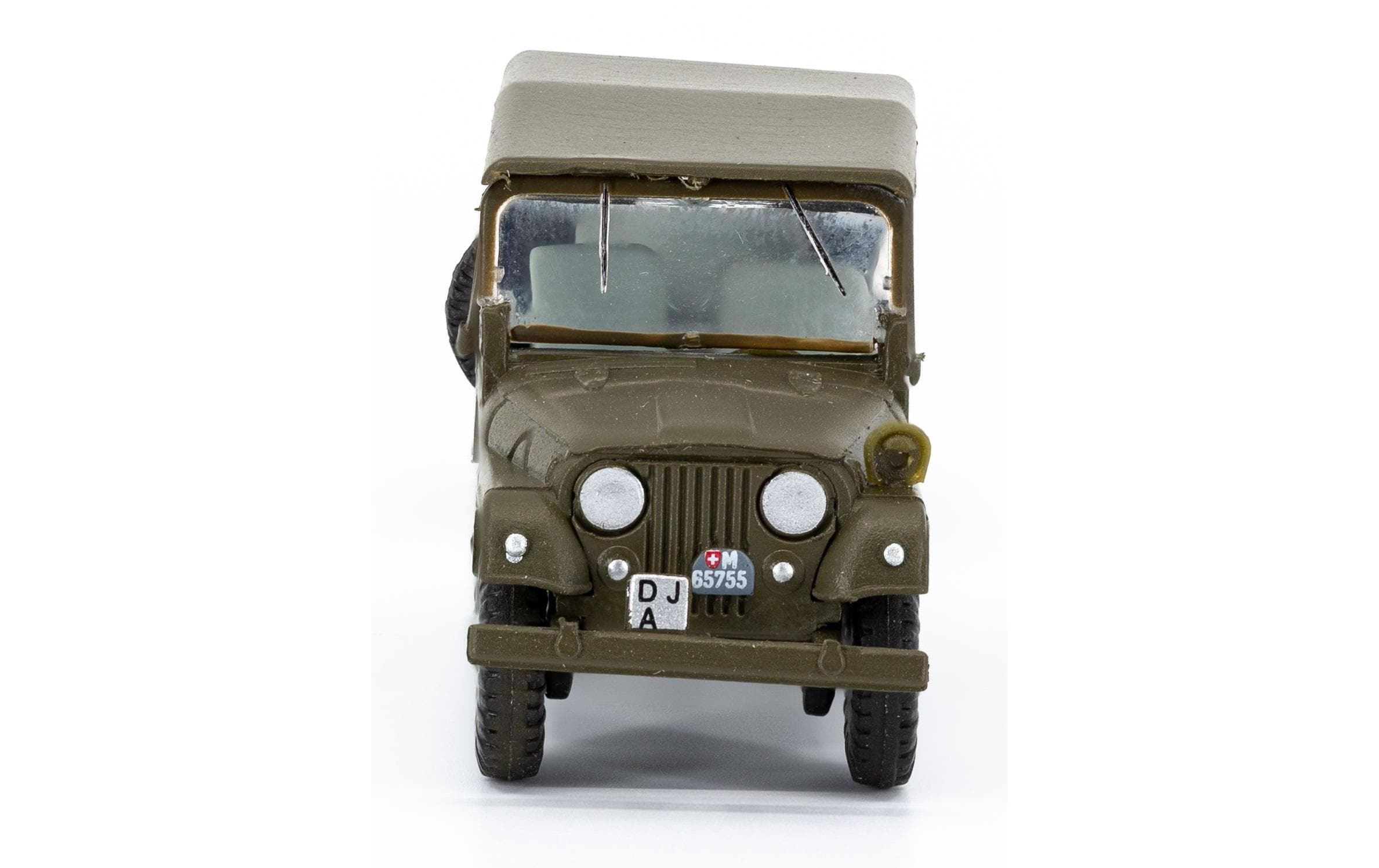 Willys M38A1 Armee Jeep mit Aebi Gelpw Anhänger 68 1:87H0 Jeep Militärmodell
