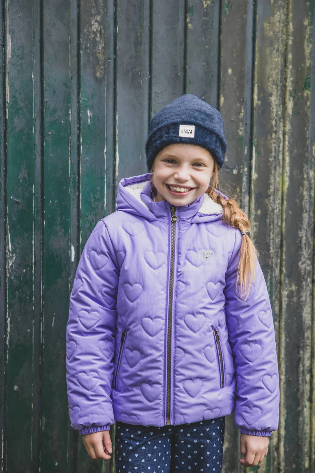 LOOXS little winterjas paars