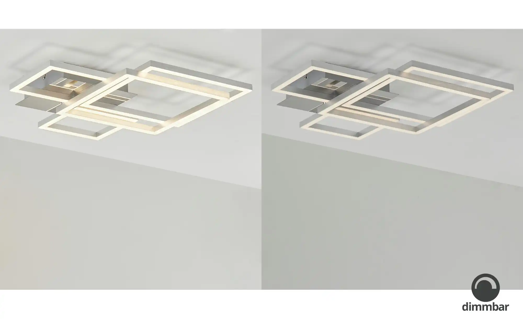 LED-Deckenleuchte, chrom/silberfarben
