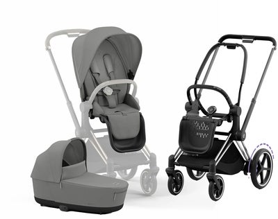 Cybex e-Priam Duovogn, Mirage Grey/Chrome Black