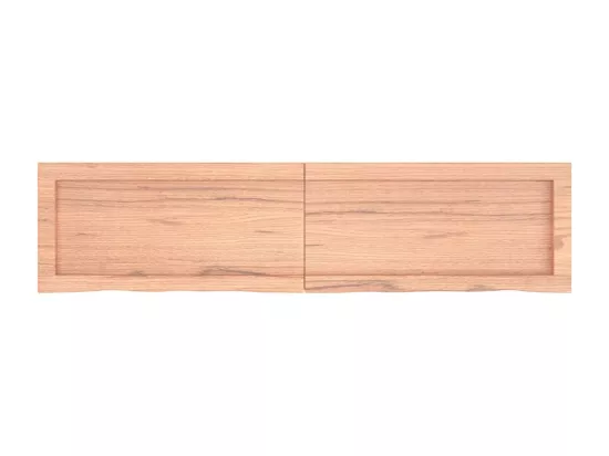 Étagère murale marron clair bois chêne massif traité