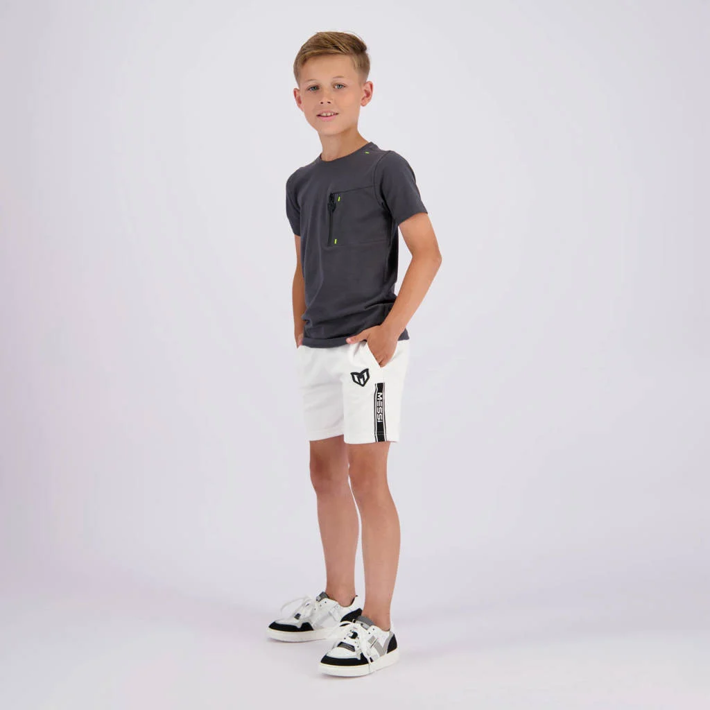Vingino T-shirt Jusai met printopdruk donkergrijs