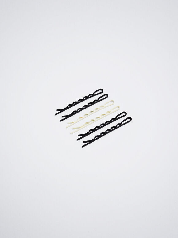 Conjunto de grampos de cabelo - Multicolorido
