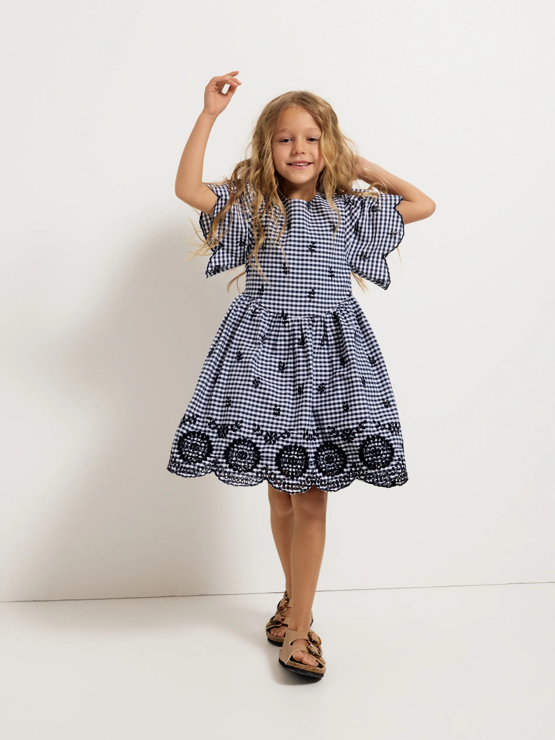 Kariertes Kleid