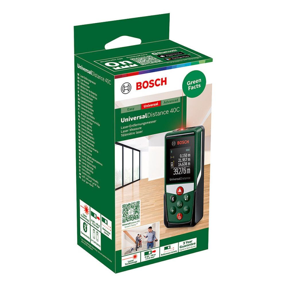 LASERAVSTANDSMÅLER BOSCH UNIVERSALDISTANCE 40C