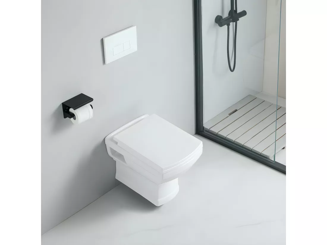 Cuvette WC rétro suspendu MECHELL en céramique