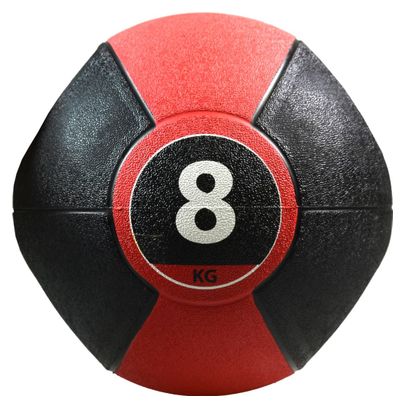 Pure2Improve Ballon médicinal avec poignées 8 kg Rouge