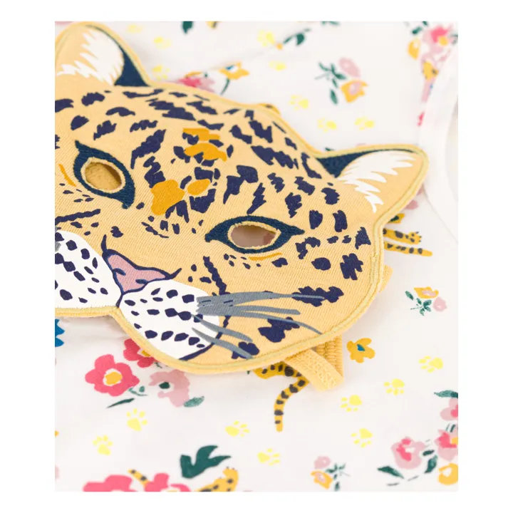 Petit Bateau Ensemble Pyjama Phosphorescent et Masque Mibale | Blanc