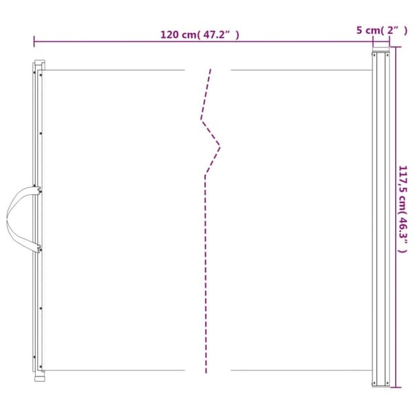 vidaXL Uttrekkbar kjæledyrport svart 117,5x125 cm