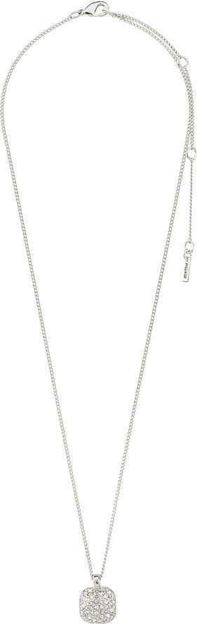 Pilgrim CINDY recycled crystal pendant necklace silver-plated Sølv