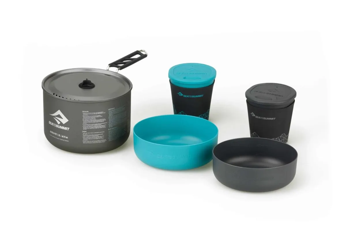 Sea To Summit ALPHA 2.1 POT COOK SET Pacific Blue/Grey