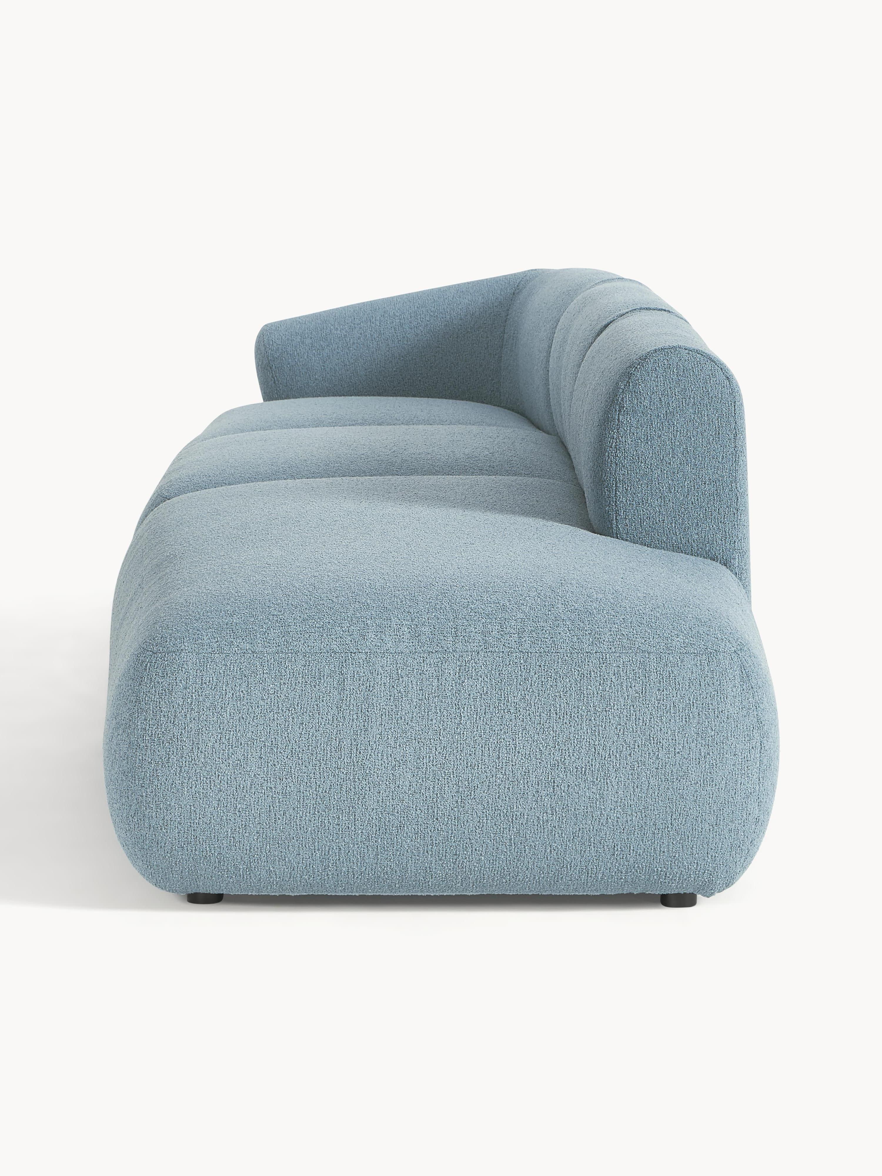 Modulaire XL chaise longue Sofia van bouclé stof