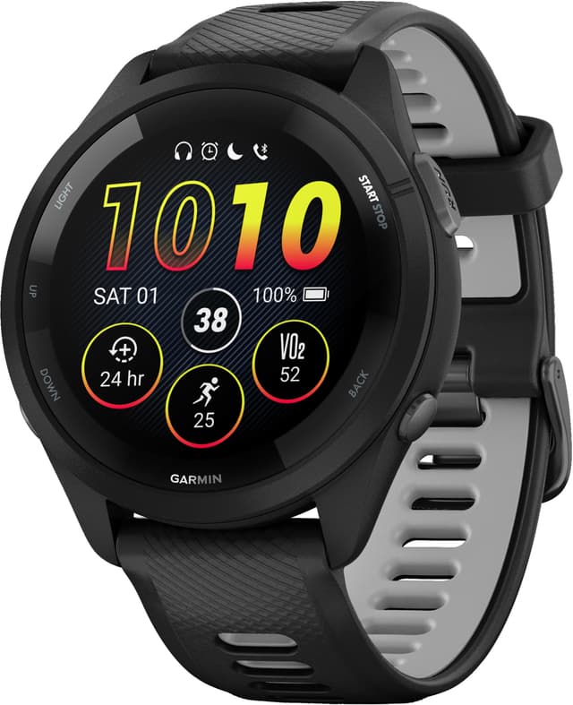 Garmin Forerunner 265 sportsur (sort)