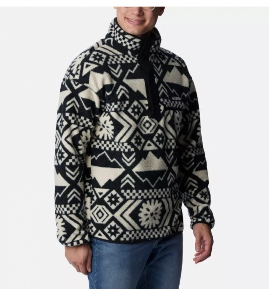 Fleece Columbia Helvetia Preto e Branco