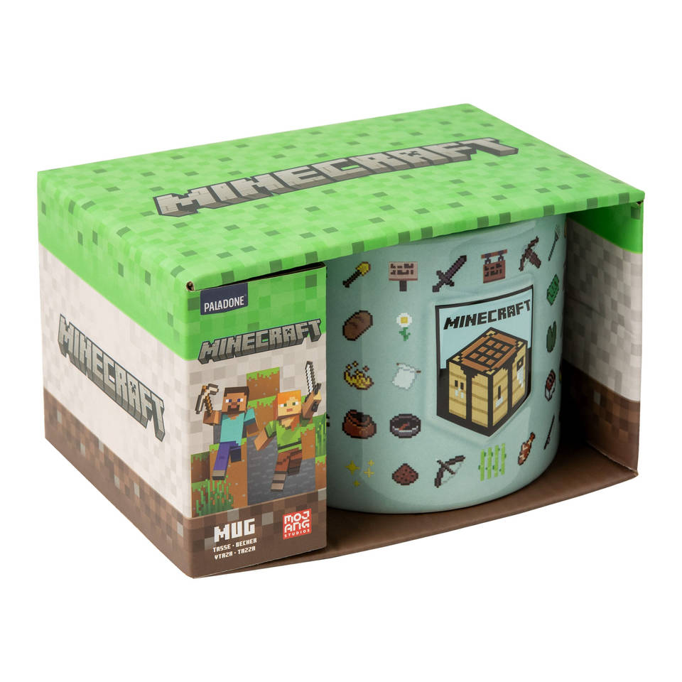 Minecraft reliëfmok - 400 ml