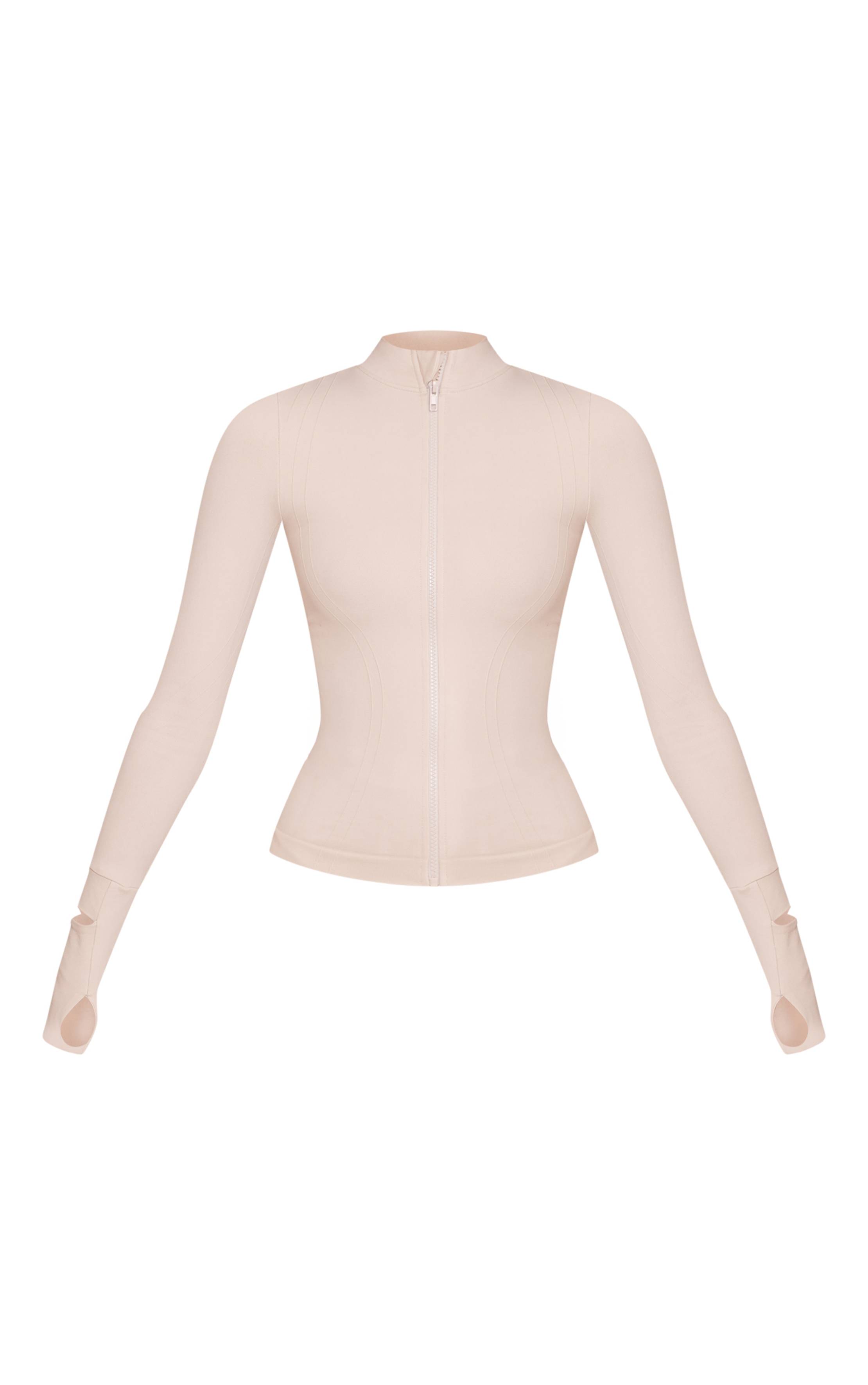 Avoine Veste De Sport Plt Sans Couture Avec Détails De Coutures