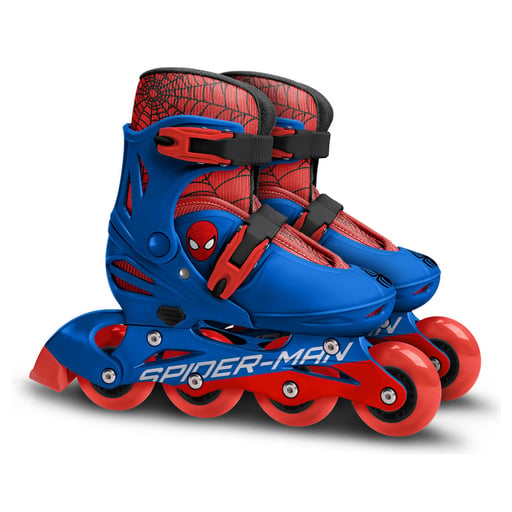 Patins em linha de 4 rodas do Homem-Aranha, tamanhos 30-33