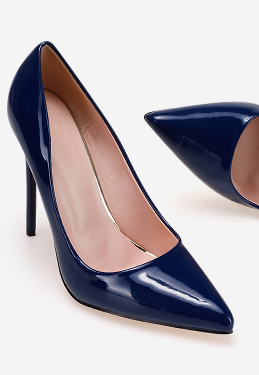 Chaussures stiletto vernies bleus Antella B