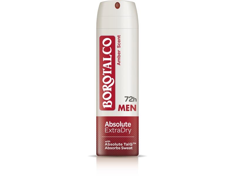 Borotalco Deo Spray Men Extra Dry Amber 150 ml Deo für ein extra trockenes und gepflegtes Hautgefühl