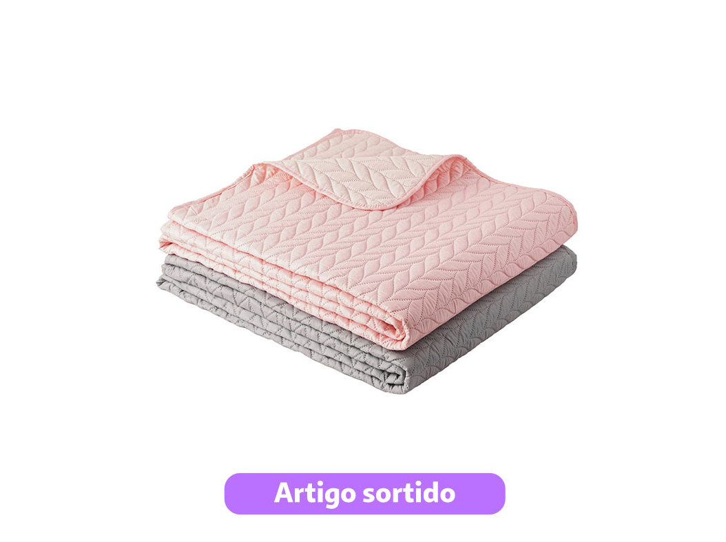 COLCHA MICROFIBRA ACTUEL 240X220CM CORES SORTIDAS