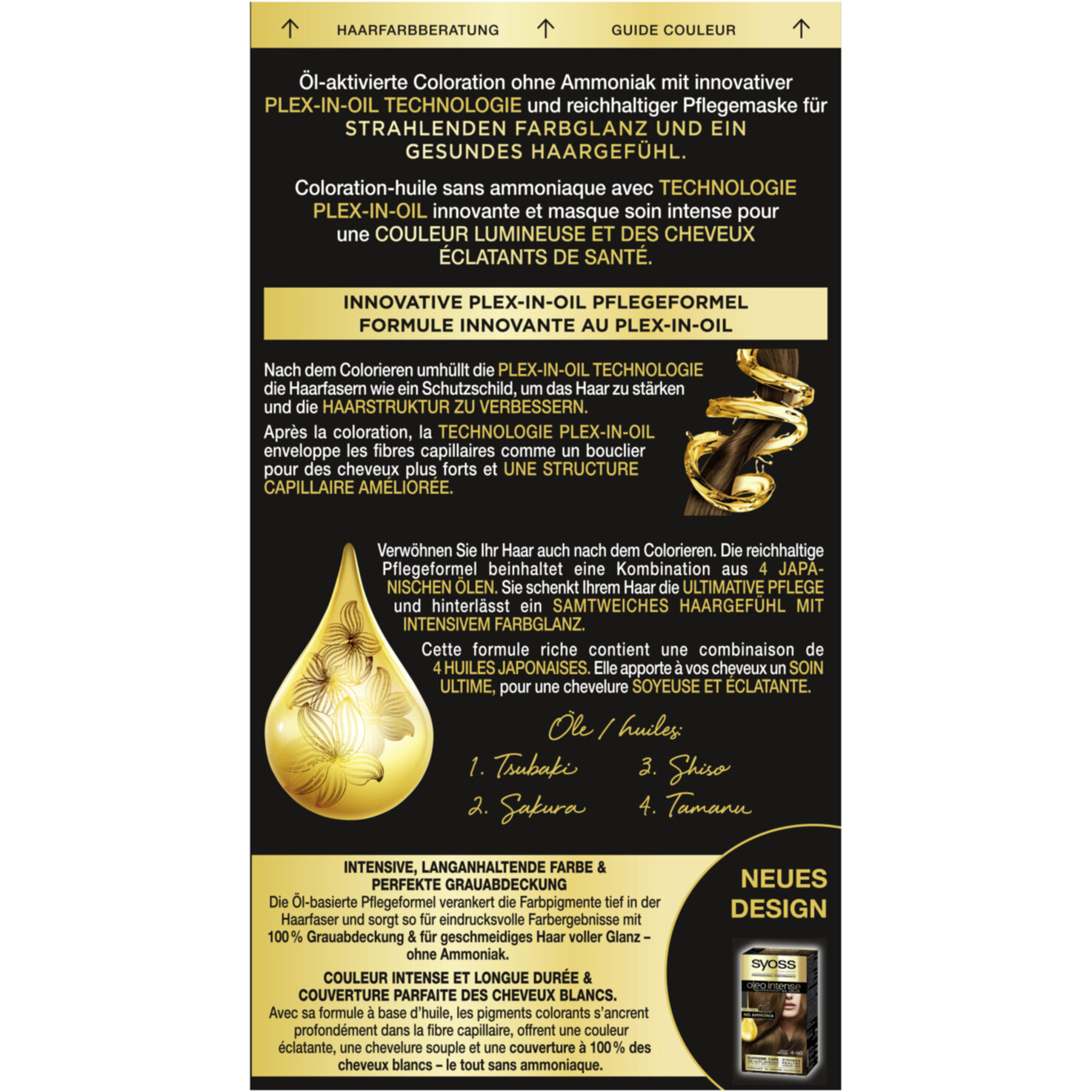 Syoss Oleo Intense Permanente Öl-Coloration 4-60 Goldbraun