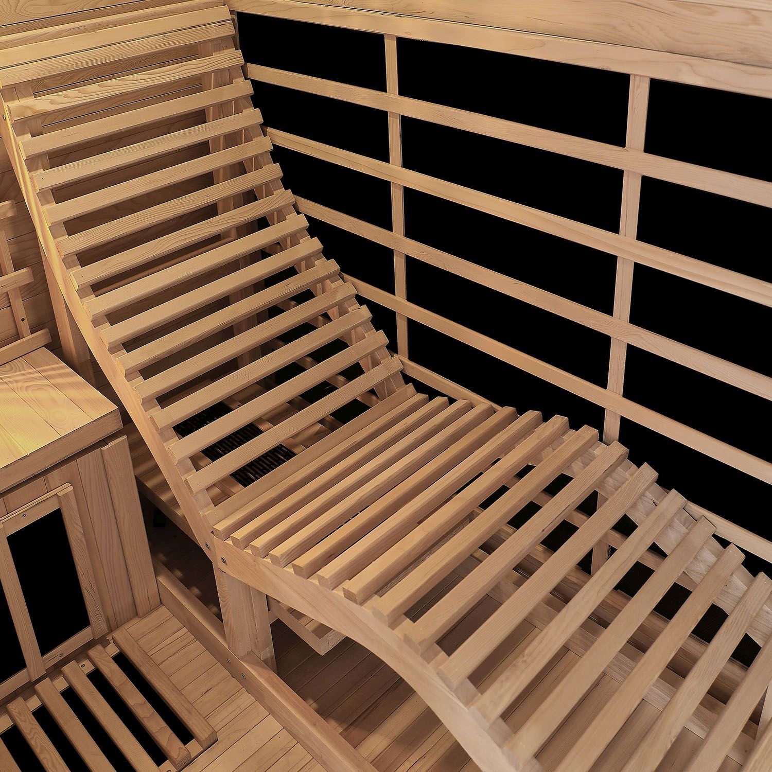Artsauna Infrarotkabine Wärmekabine Esbjerg mit Triplex-Heizsystem & Hemlockholz