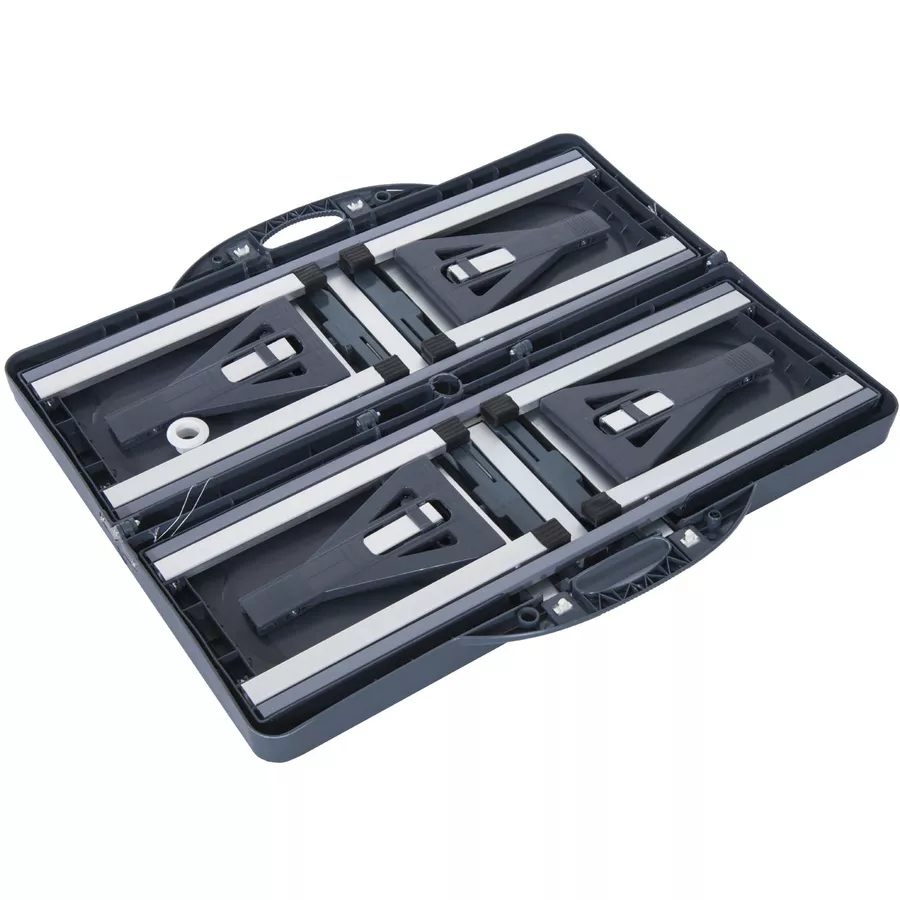 Outsunny Campingtisch mit 4 Sitzen schwarz, grau