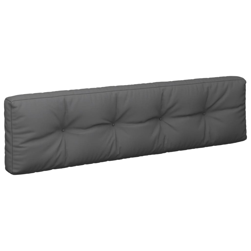Coussins de palette 2 pcs anthracite tissu