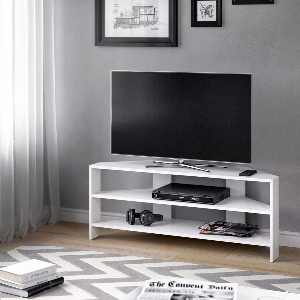Vicco Lowboard Eck TV Board Schrank Pit Fernsehtisch Eckschrank Fernsehschrank