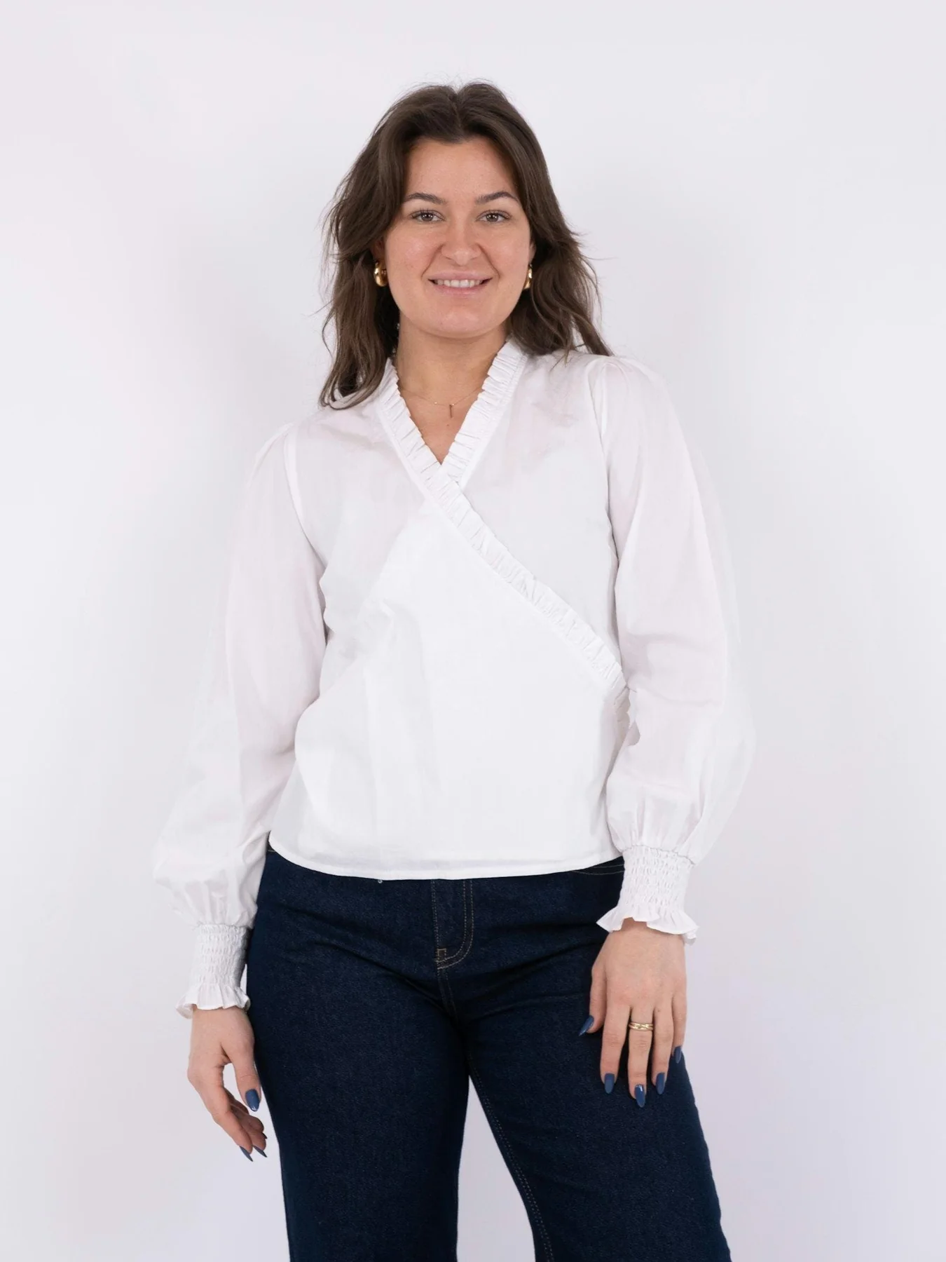 Neo Noir Jerri C Polplin Blouse