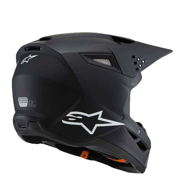 Alpinestars - Casque enfant Youth S-M3 Solid Noir Mat