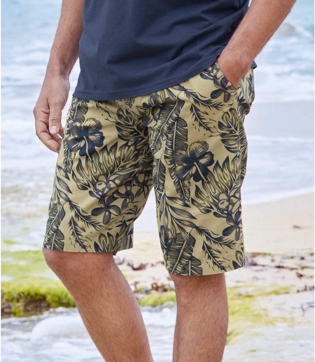 Bermuda Canvas Imprimé Exotique